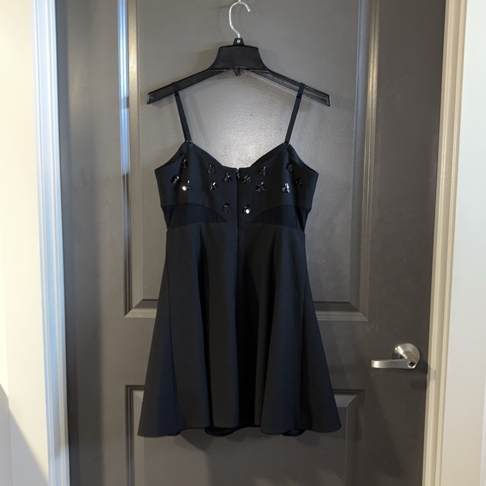 Noel Black Embellished Fit and Flare Dress - Picture 7 of 7